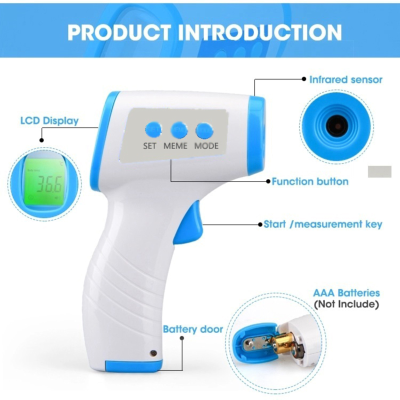 Bên y tế kỹ thuật số không kết nối nhiệt độ đầu tiên cho Adults, for Fever, with ce